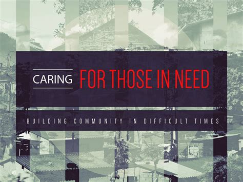 Caring For Those In Need .